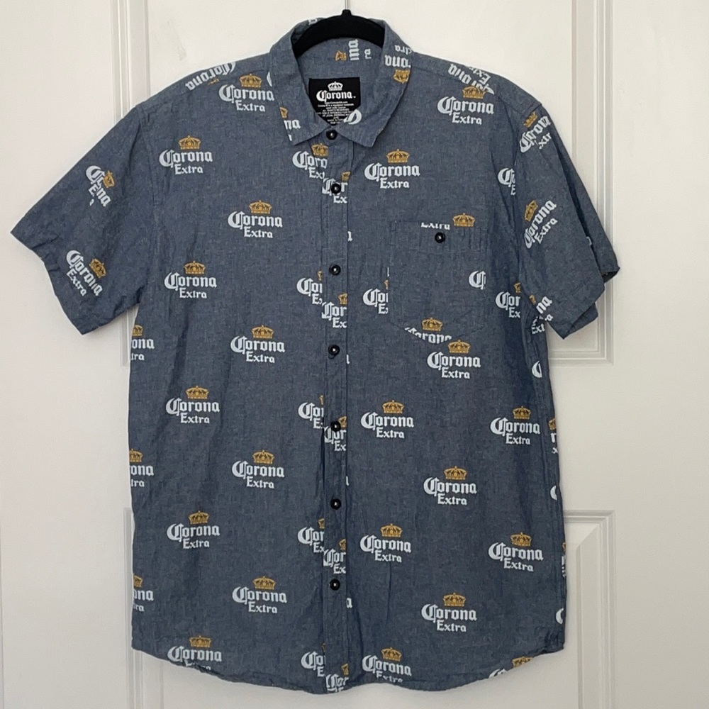 Corona Extra Button Down Shirt Large